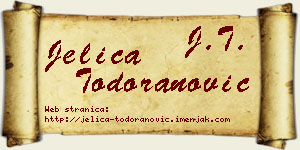Jelica Todoranović vizit kartica